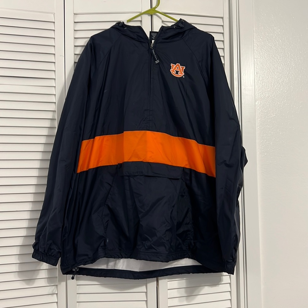 Vintage Auburn University Windbreaker Jacket Pullover Charles River 2XL XXL